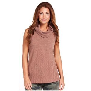 Sunday In Brooklyn Brown Emalia Cowl Sweater Tank Medium